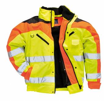 Kurtka ocieplana ostrzegawcza Bomber Contrast Plus S464