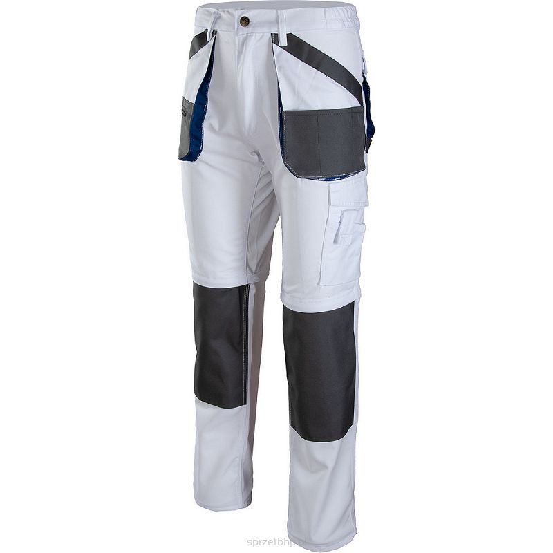 Spodnie do pasa BRIXTON PRACTICAL  białe  z odpinanymi nogawkami