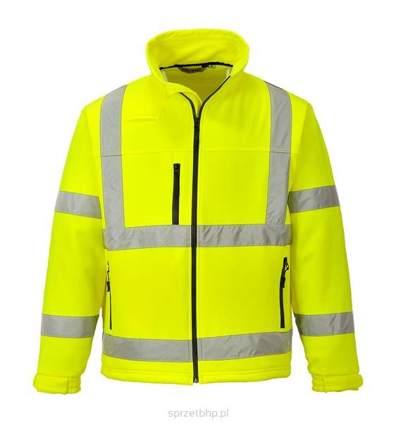 Softshell ostrzegawczy S424 - żółty