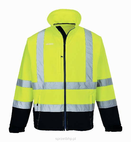 Dwukolorowy softshell ostrzegawczy  S425