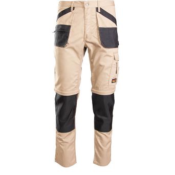 Spodnie do pasa BRIXTON PRACTICAL z odpinanymi nogawkami beżowe