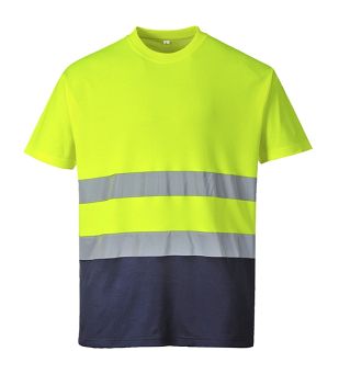 Podkoszulek dwukolorowy ostrzegawczy S173