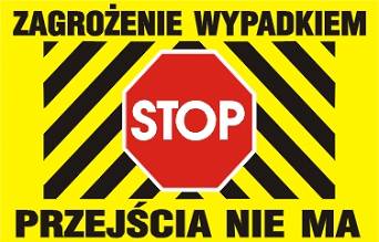 Zagrożenie wypadkiem przejścia nie ma B27
