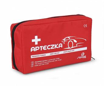 Apteczka samochodowa  w saszetce DIN 13164