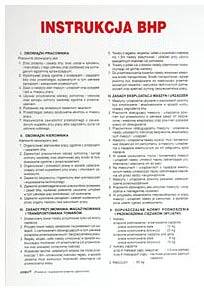 Instrukcja  IBH03 - BHP dla placówek handlowych 