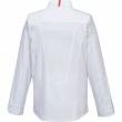 Bluza kucharska biała - panel siatkowy na plecach .
